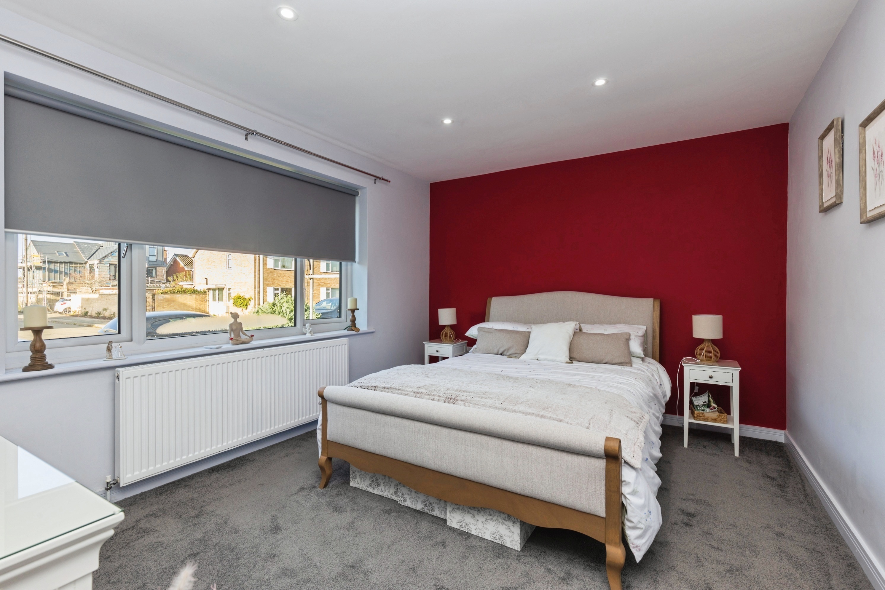 Spacious double bedroom in a Spa Town Rentals property